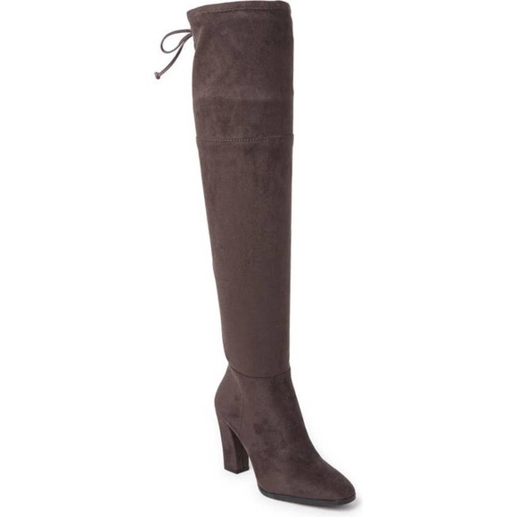 VINCE CAMUTO Women's Dark grey Tapley Thigh-High Block Heel Boot Size 6.5M - Picture 1 of 8
